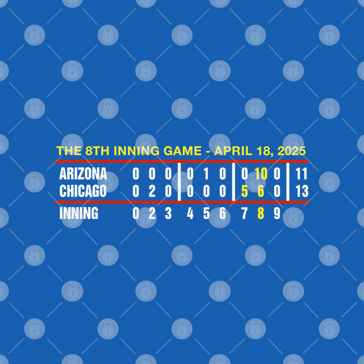The 8th Inning Game April 18 2025 Arizona And Chicago Shirt Unisex