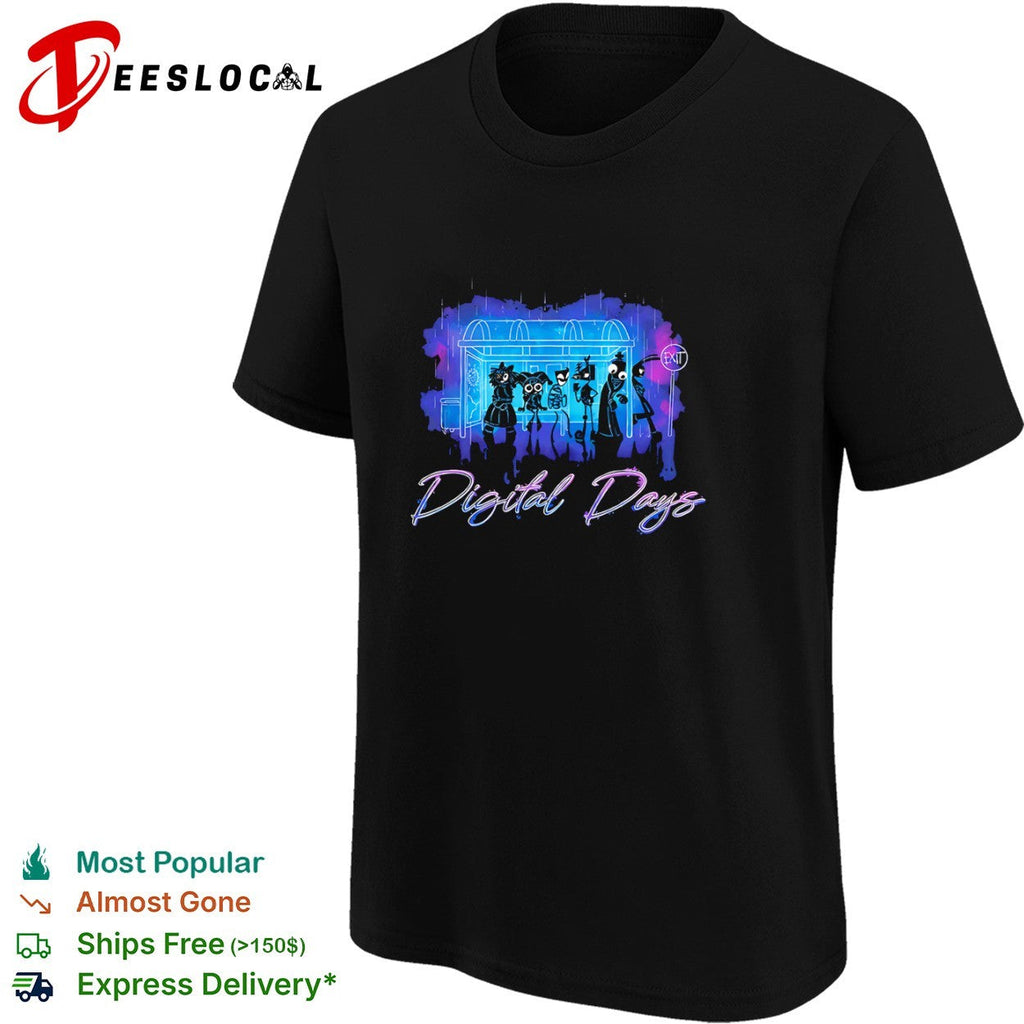 The Amazing Digital Circus Digital Days Characters Pomni Ragatha Jax Gangle shirt Unisex