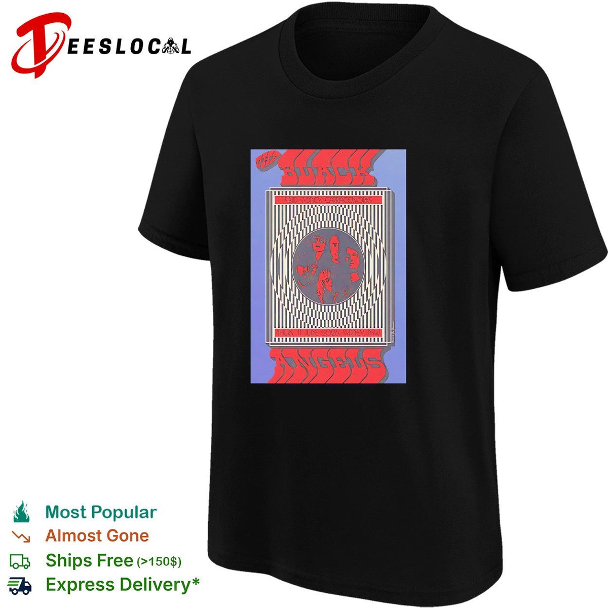 The Black Angels psychedelic concert poster art shirt Unisex