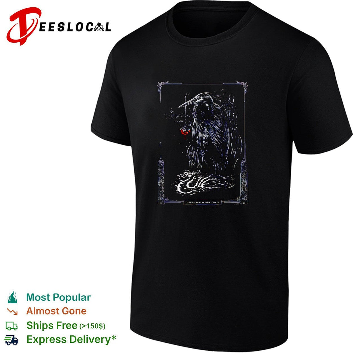 The Cure Dublin Ireland 2026 At Marlay Park On 26 June 2026 shirt Unisex