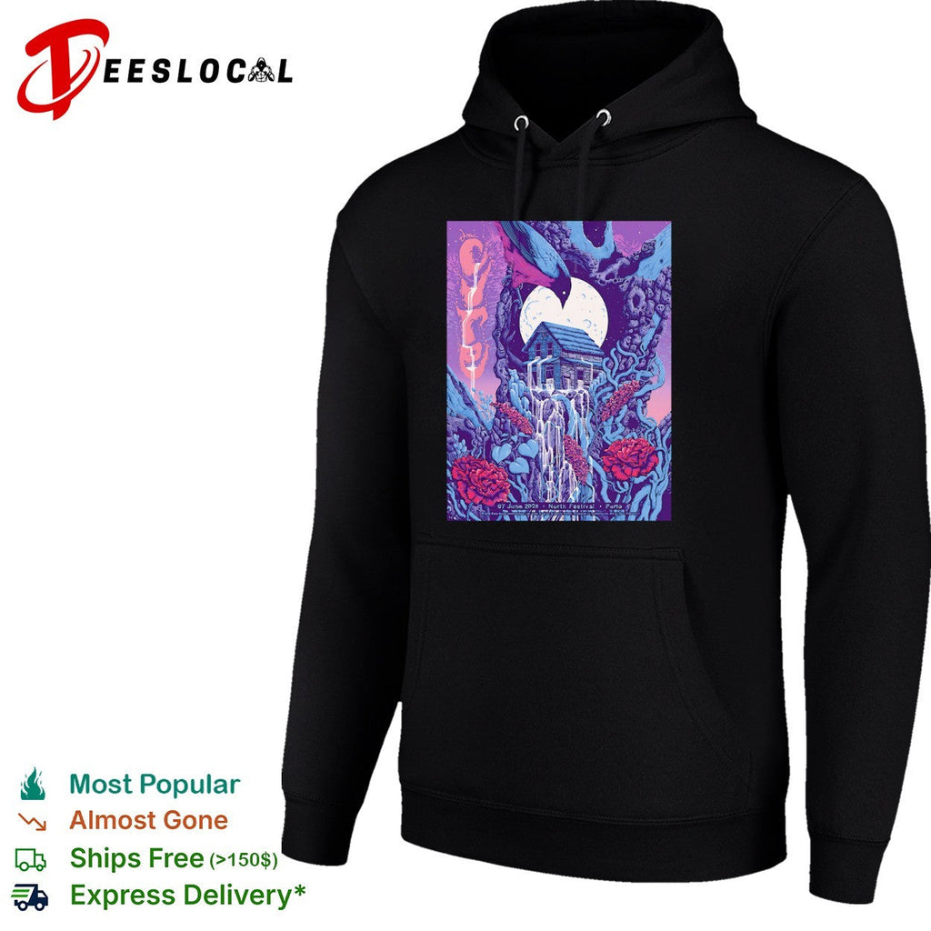 The Cure North Festival Porto 07 June 2026 Surreal Moon Forest House shirt Unisex