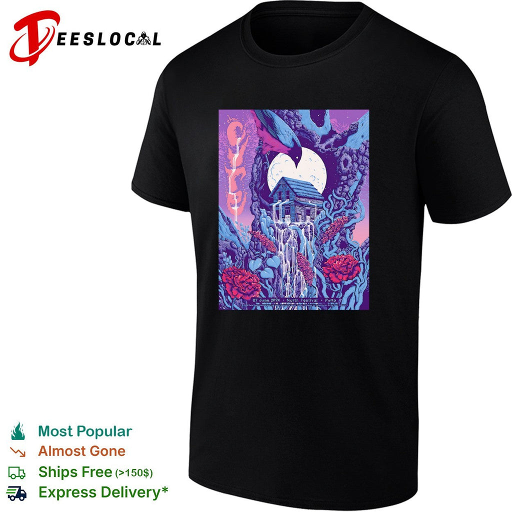 The Cure North Festival Porto 07 June 2026 Surreal Moon Forest House shirt Unisex