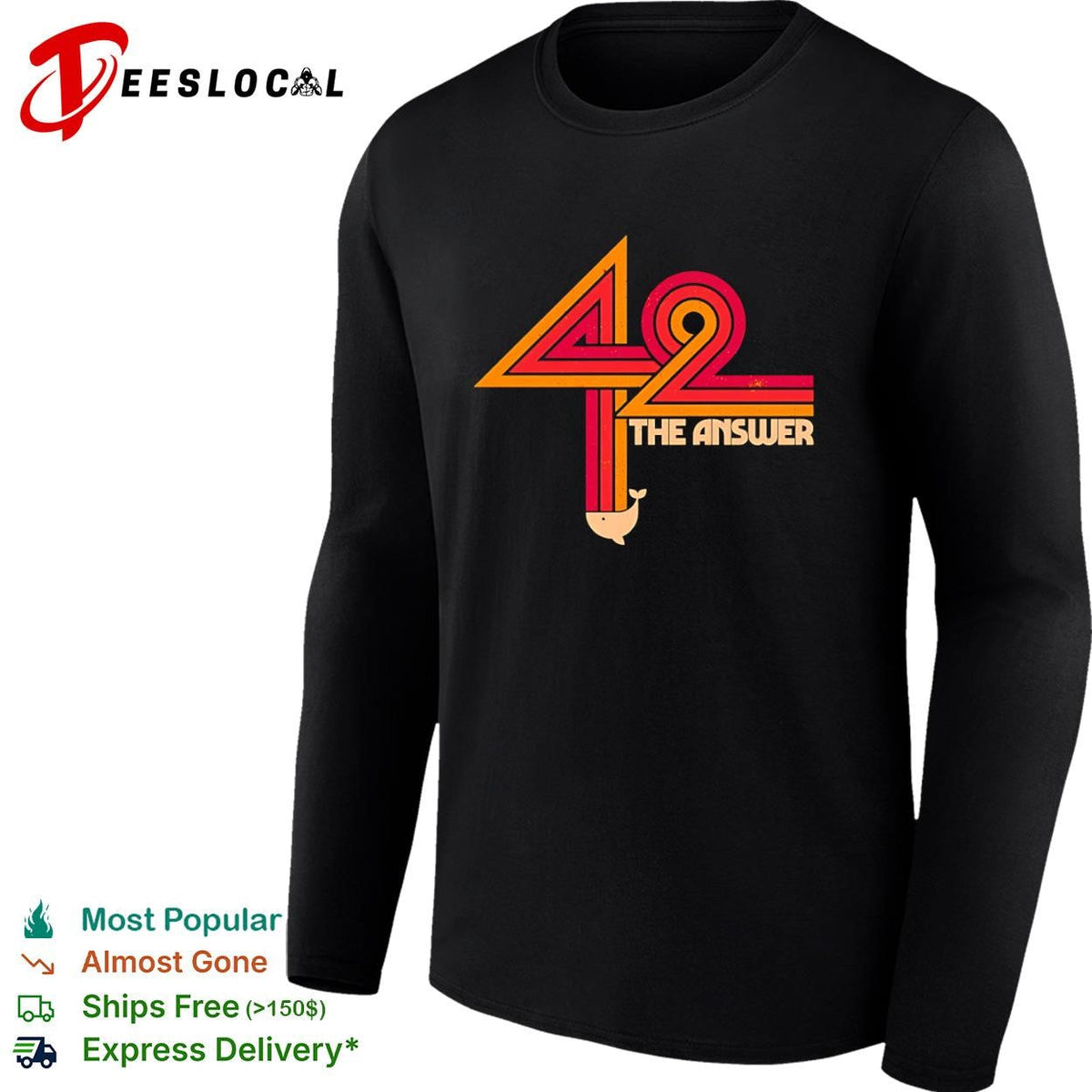 The Hitchhiker’s Guide to the Galaxy 42 The Ultimate Answer shirt Unisex