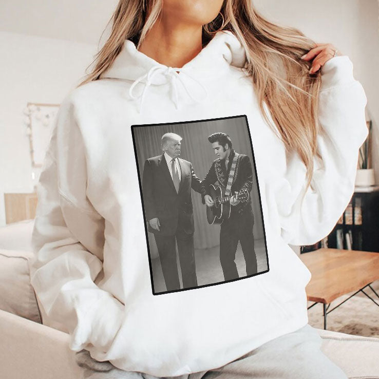 The King With The King Trump And Elvis T Shirt Unisex