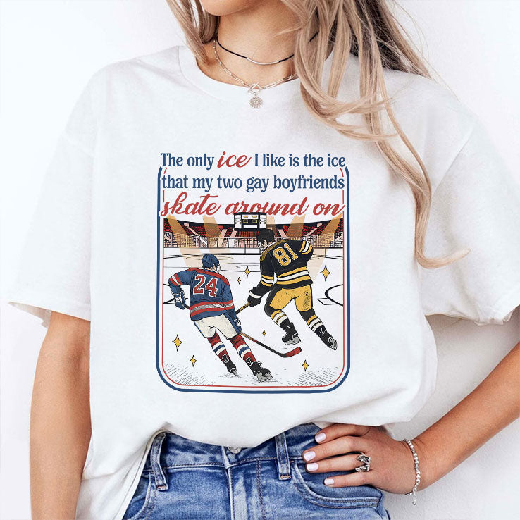 The Only Ice I Like Is The Ice My Two Gay Boyfriends Skate Around On Heated Rivalry Shirt Unisex