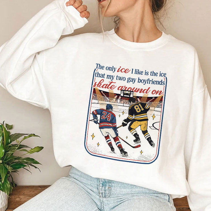 The Only Ice I Like Is The Ice My Two Gay Boyfriends Skate Around On Heated Rivalry Shirt Unisex