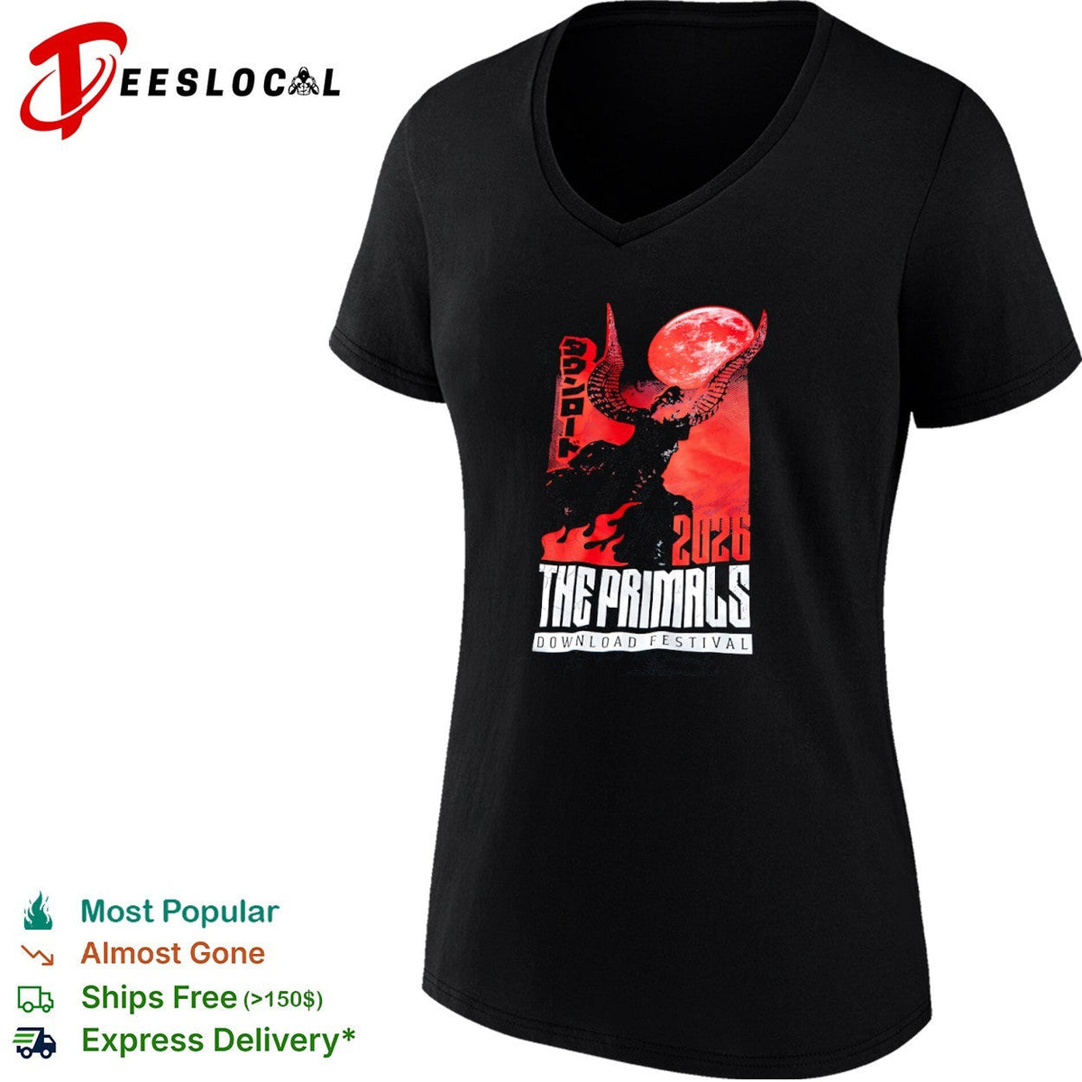 The Primals Download Festival 2026 horned creature shirt Unisex
