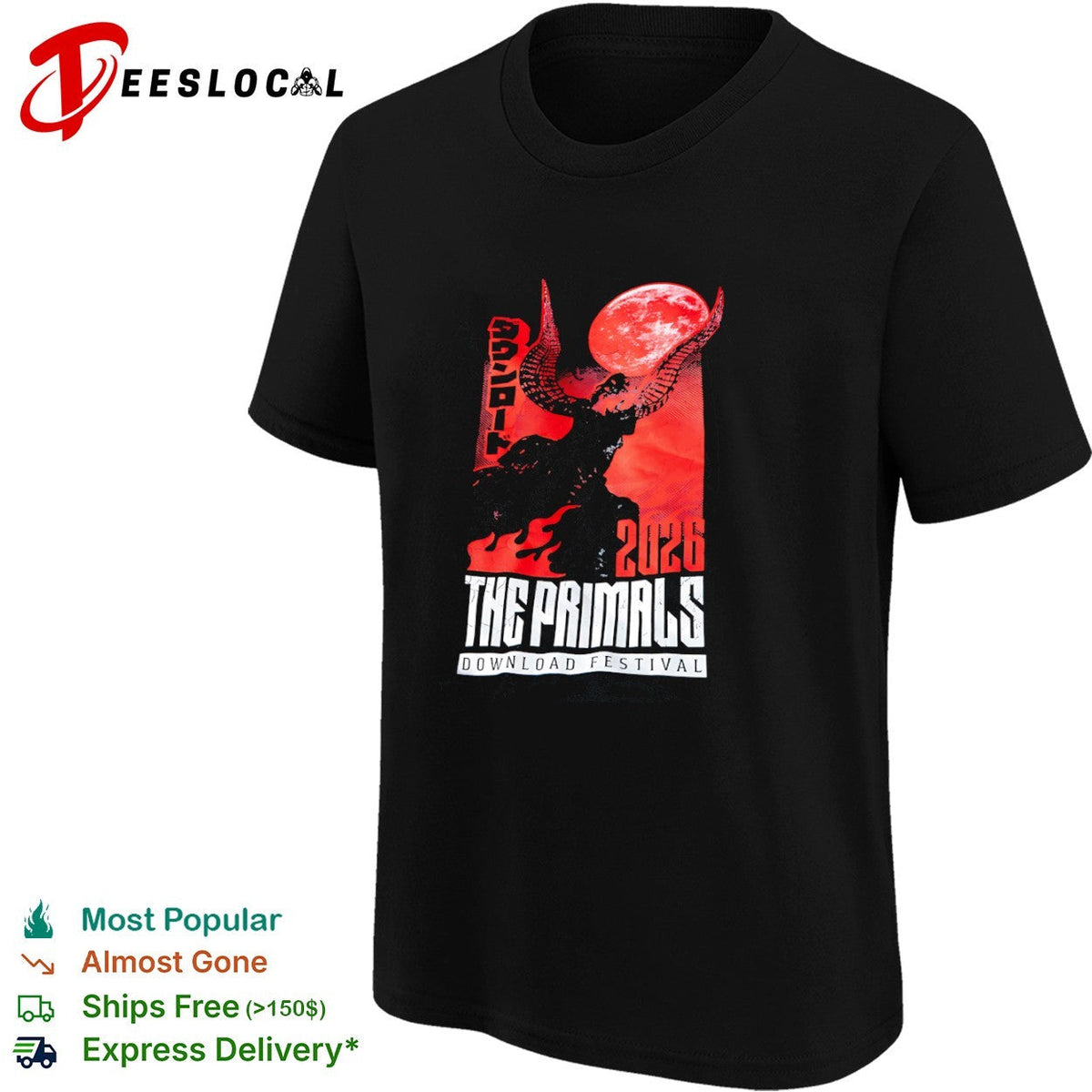 The Primals Download Festival 2026 horned creature shirt Unisex