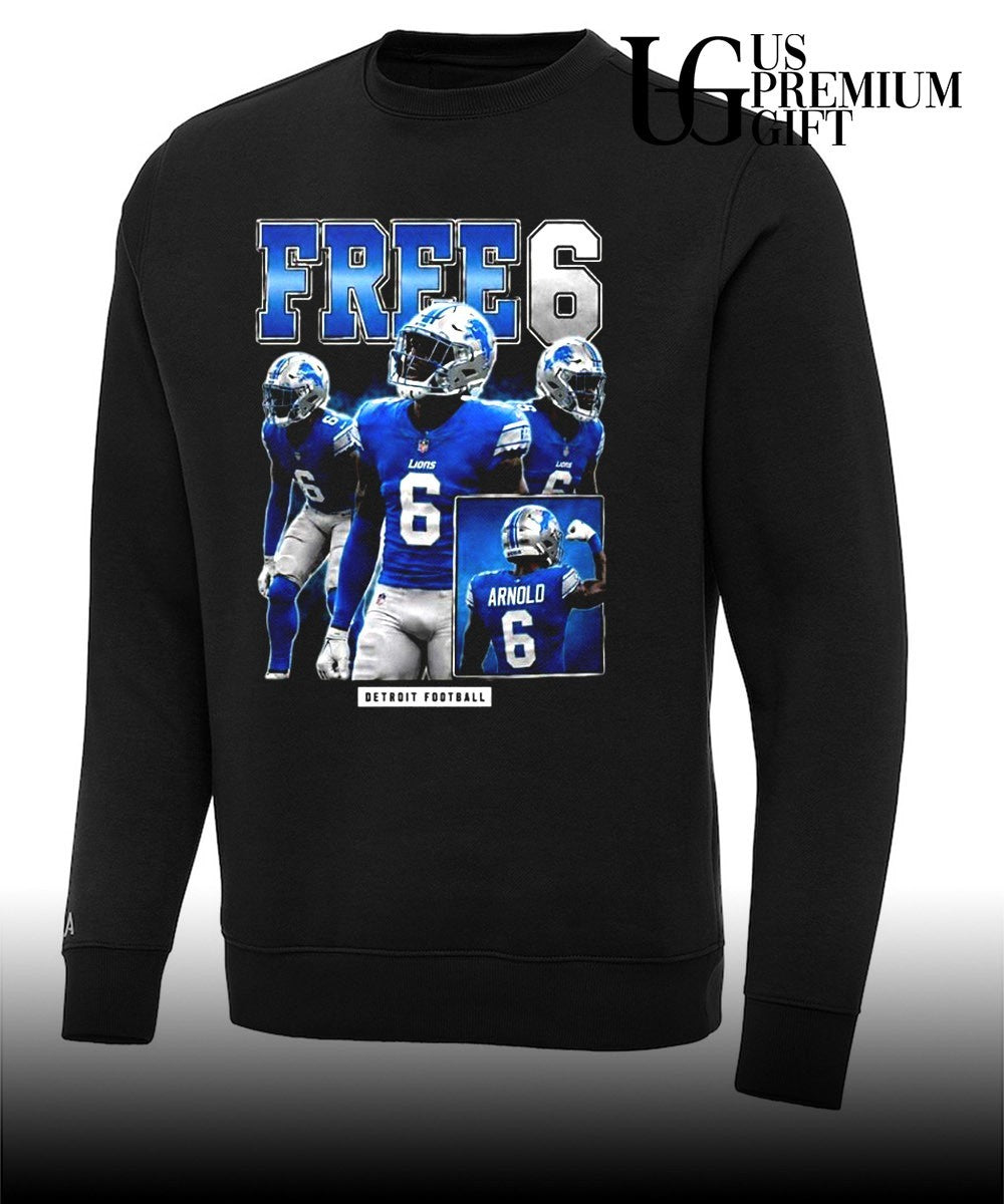 The St Brown Brothers Terrion Arnold Free 6 Detroit Football shirt Unisex
