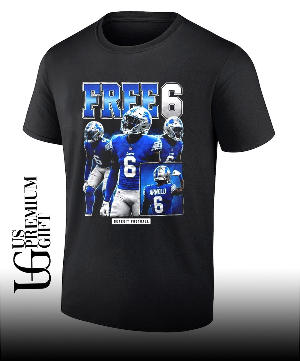 The St Brown Brothers Terrion Arnold Free 6 Detroit Football shirt Unisex