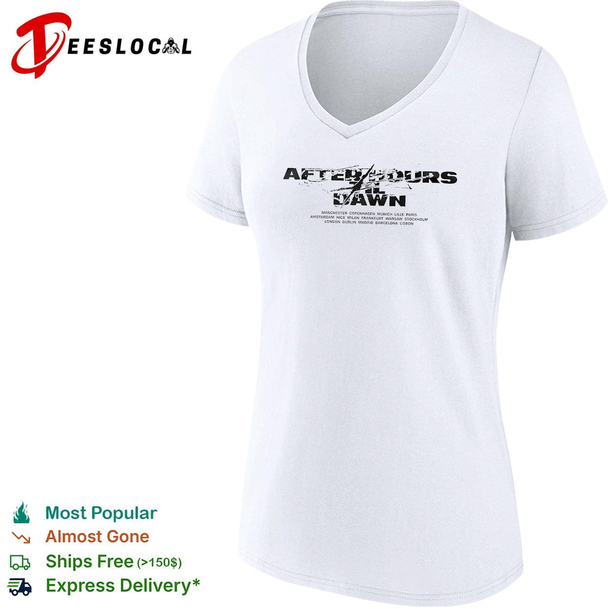 The Weeknd After Hours Til Dawn 2026 Europe And UK XO shirt Unisex
