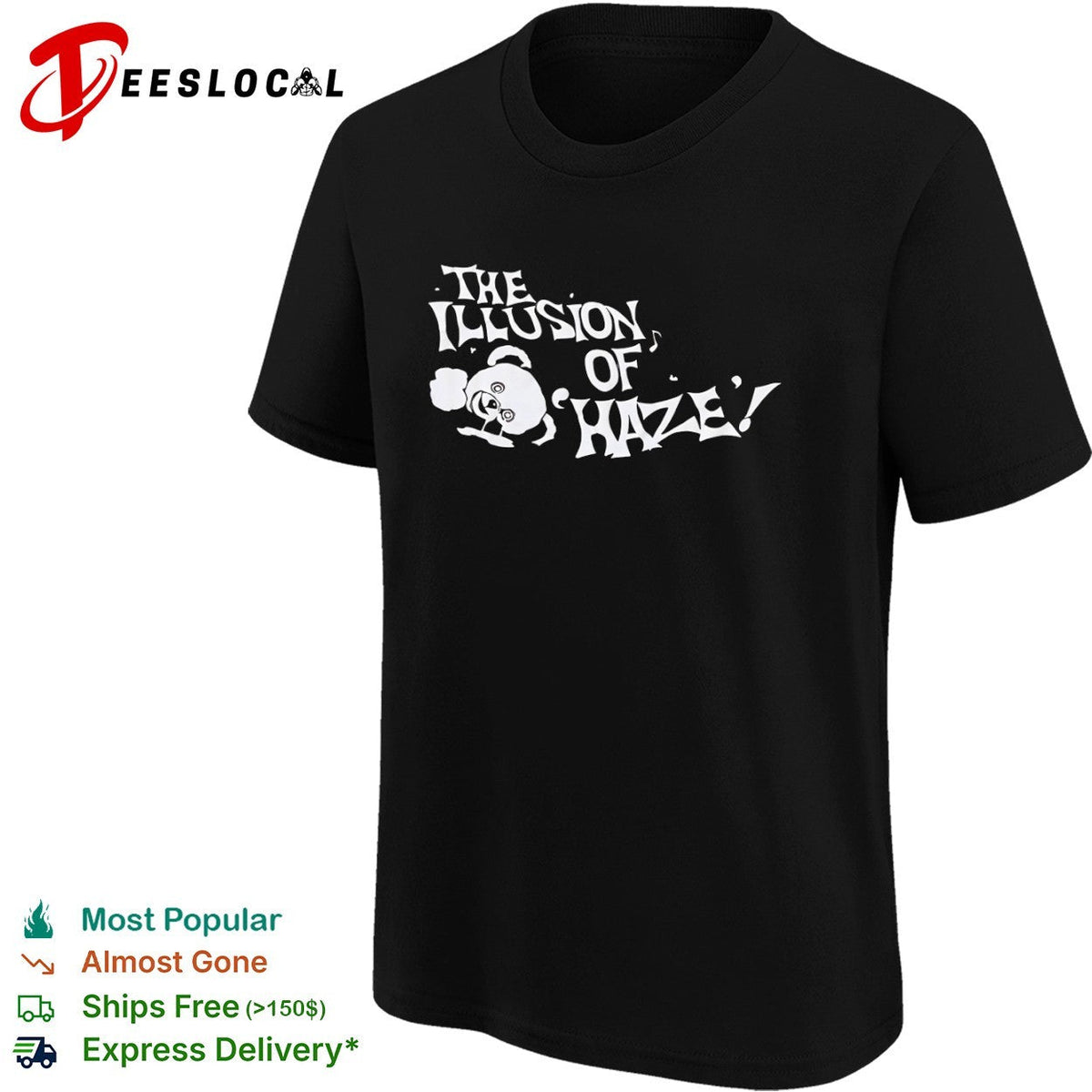The illusion of haze melting bear shirt Unisex