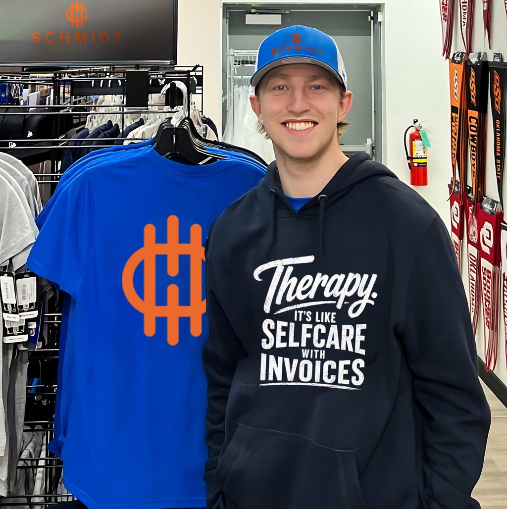 Therapy it’s like selfcare with invoices shirt Unisex