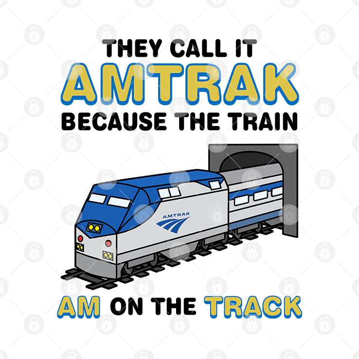 They Call It Amtrak Because The Train Am On The Track Shirt Unisex