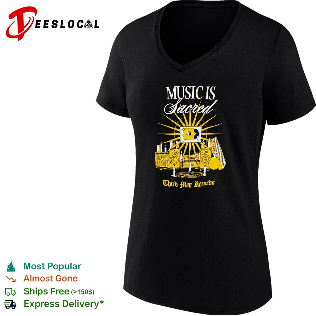 Third Man Records music is sacred graphic poster shirt Unisex