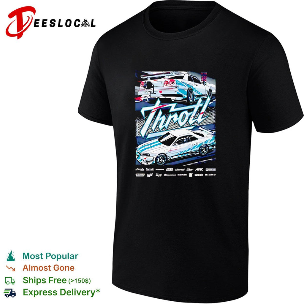 Throtl Nissan Skyline GT-R automotive graphic shirt Unisex
