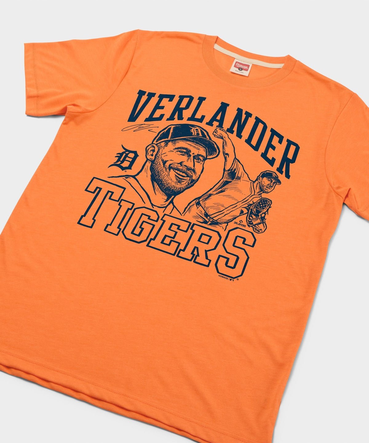 Tigers Justin Verlander Signature Portrait Unisex