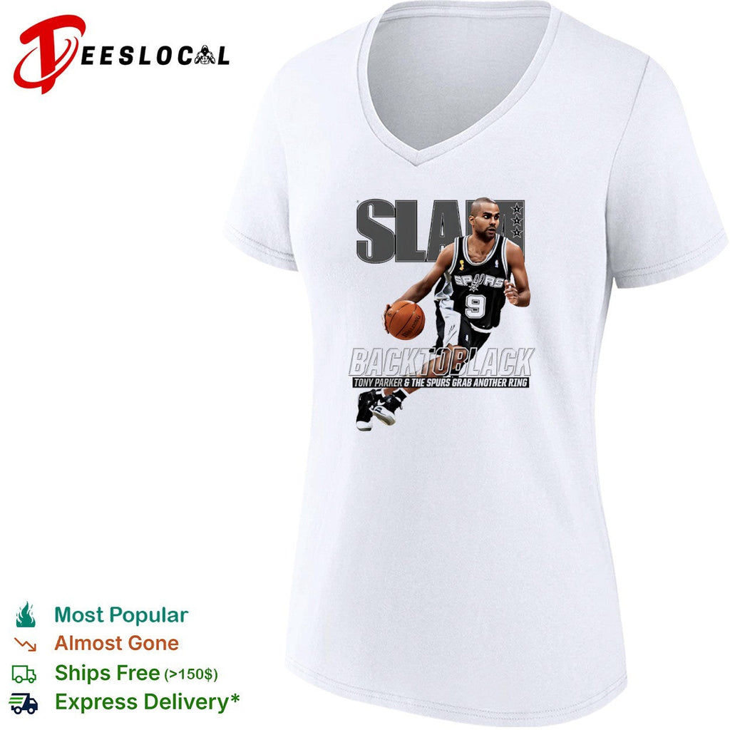 Tony Parker San Antonio Spurs back to black grab another ring slam shirt Unisex