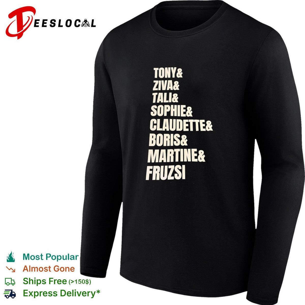 Tony and Ziva and Tali and Sophie and Claudette and Boris and Martine and Fruzsi shirt Unisex