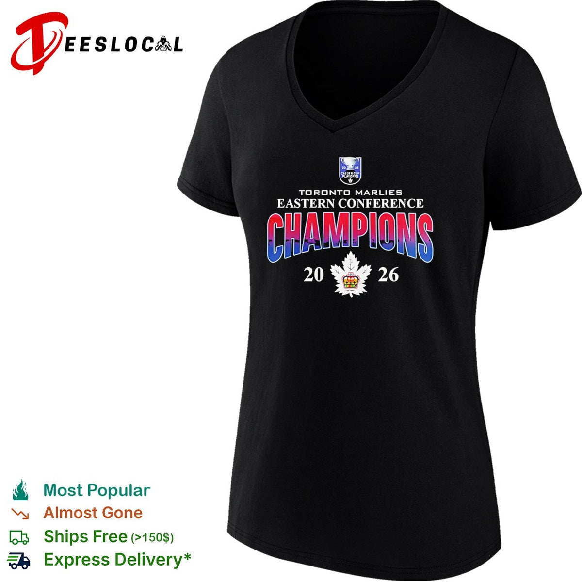 Toronto Marlies Eastern Conference Champions 2026 Calder Cup Playoffs Logo shirt Unisex