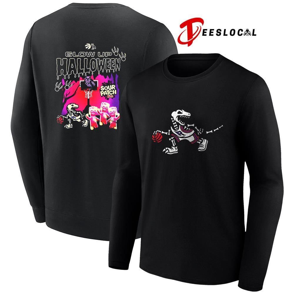 Toronto Raptors x Sour Patch Halloween Glow Up for Spooky season graphic shirt Unisex