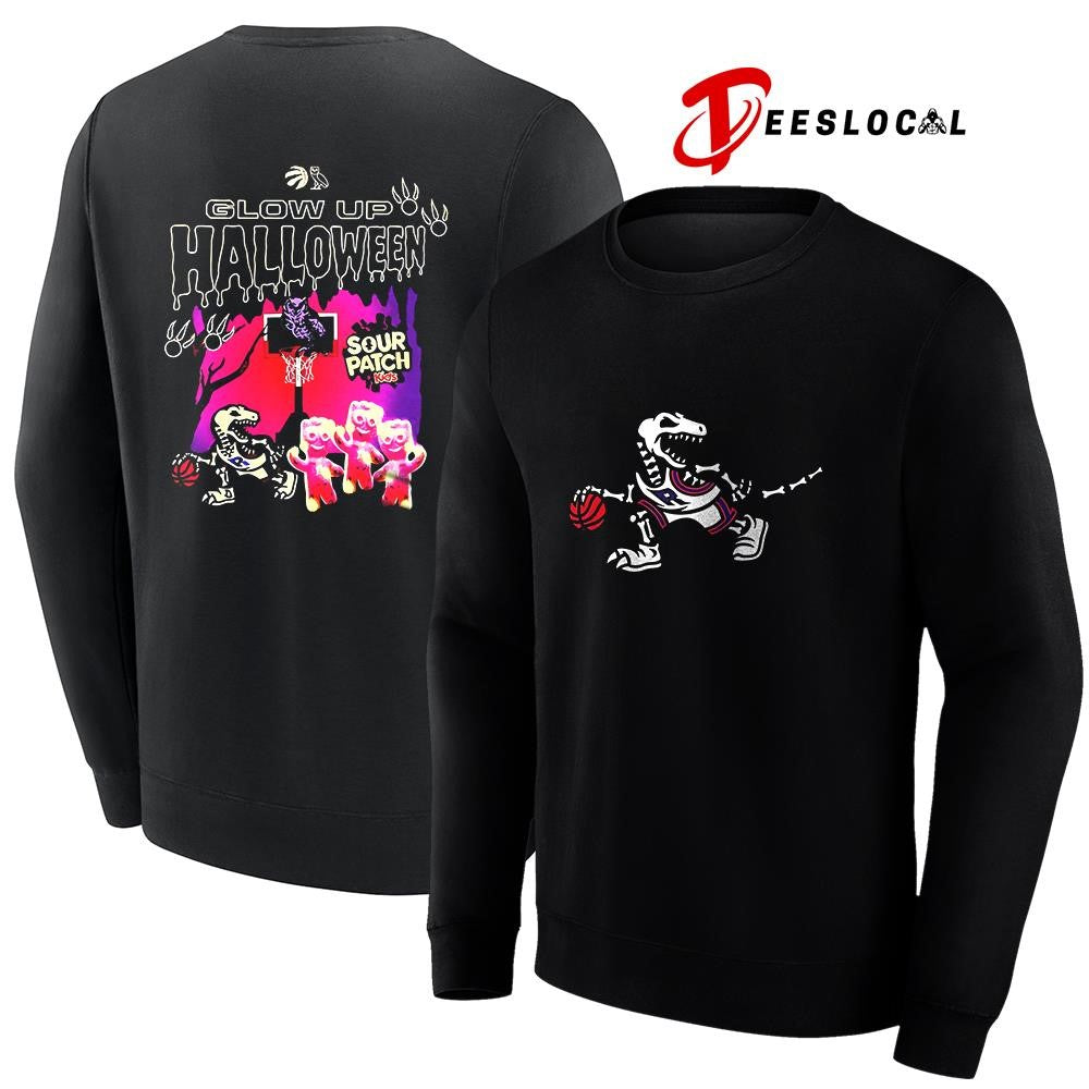 Toronto Raptors x Sour Patch Halloween Glow Up for Spooky season graphic shirt Unisex