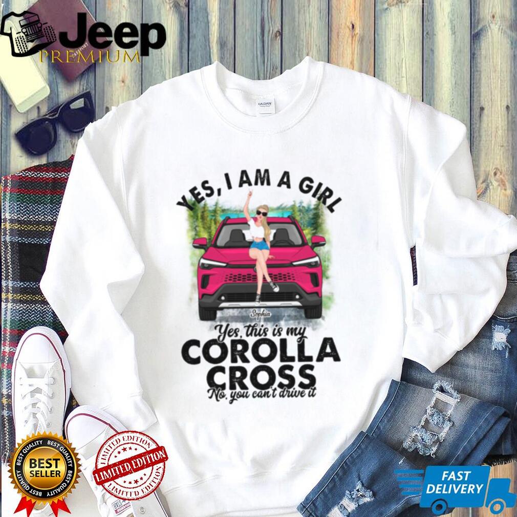 Toyota Corolla Cross Girl Car Owner Custom Name Shirt