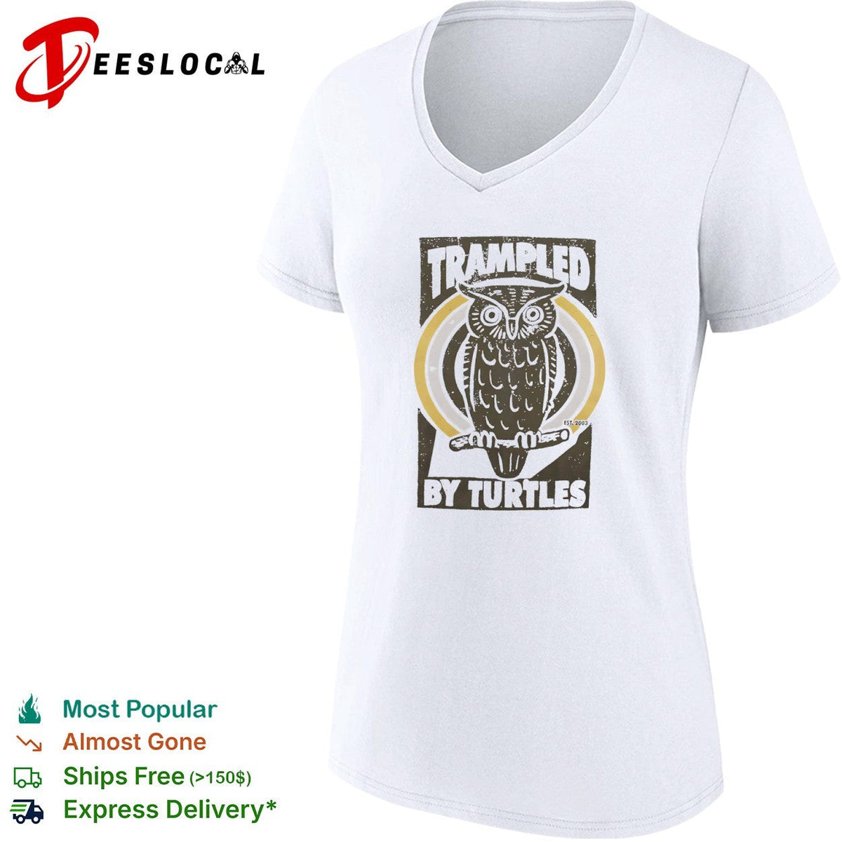 Trampled by Turtles Owl Logo est 2003 Bluegrass Band Music shirt Unisex