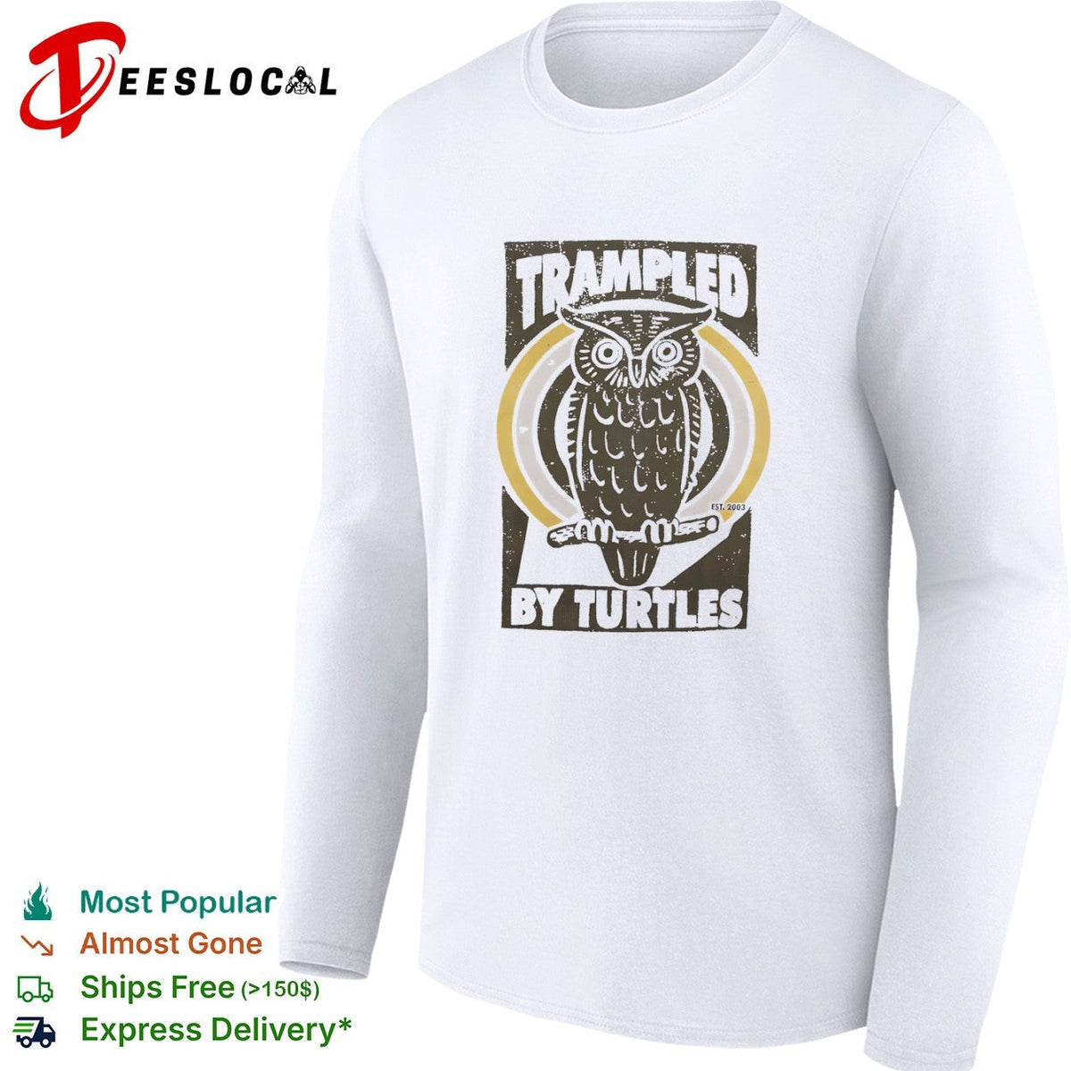 Trampled by Turtles Owl Logo est 2003 Bluegrass Band Music shirt Unisex