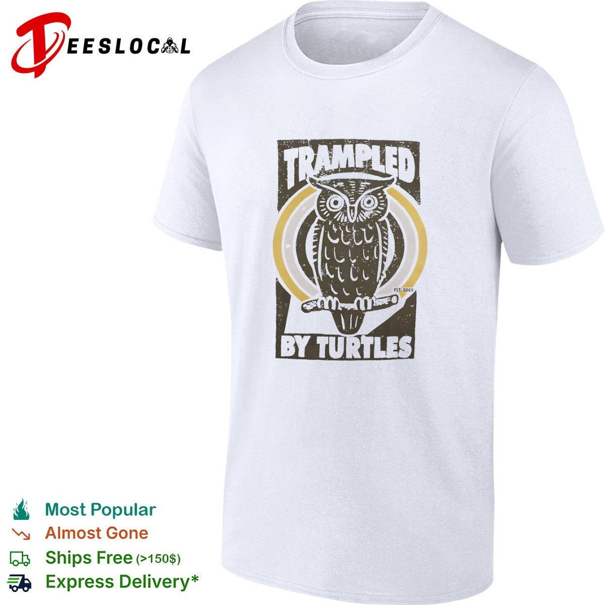 Trampled by Turtles Owl Logo est 2003 Bluegrass Band Music shirt Unisex