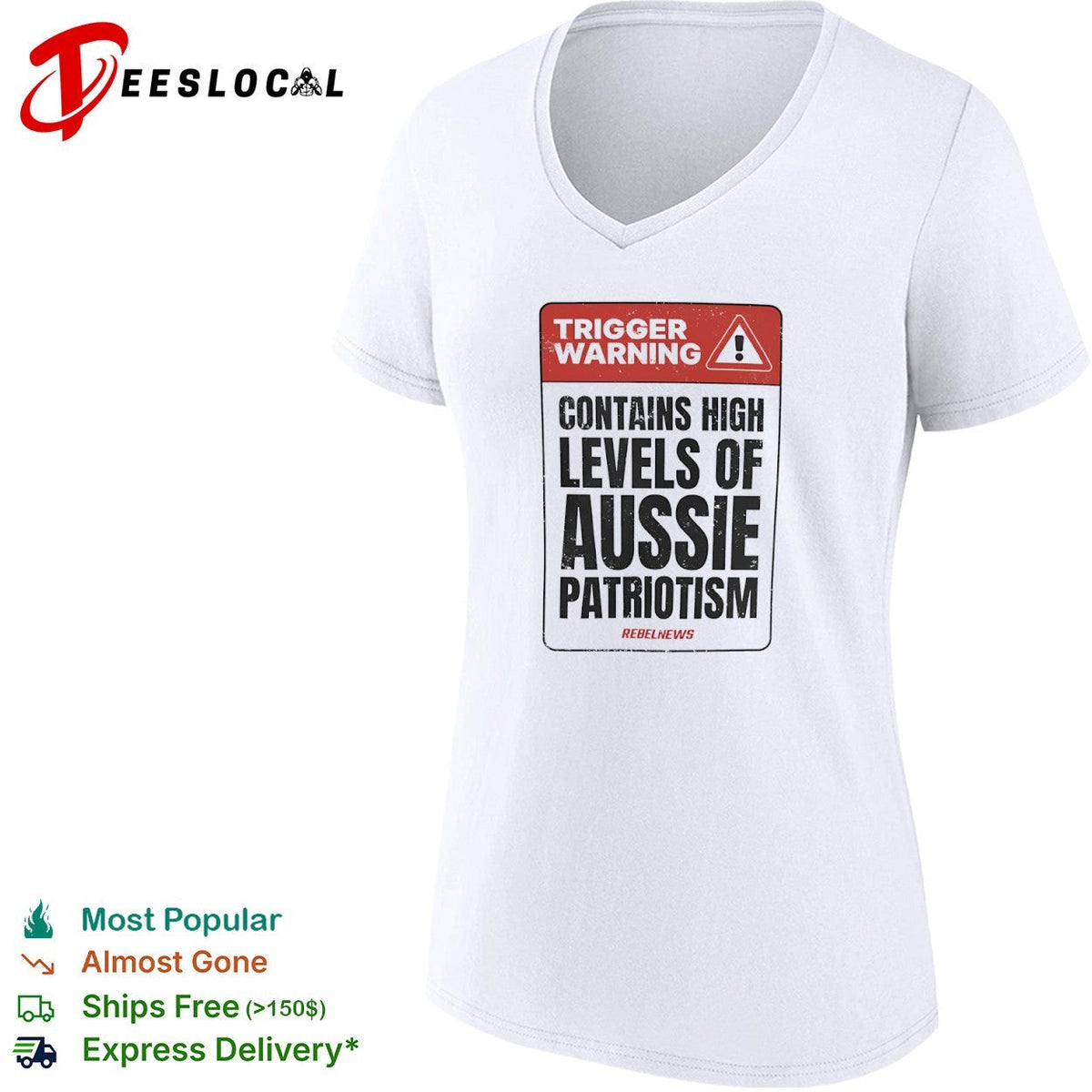 Trigger Warning Contains High Levels of Aussie Patriotism RebelNews shirt Unisex