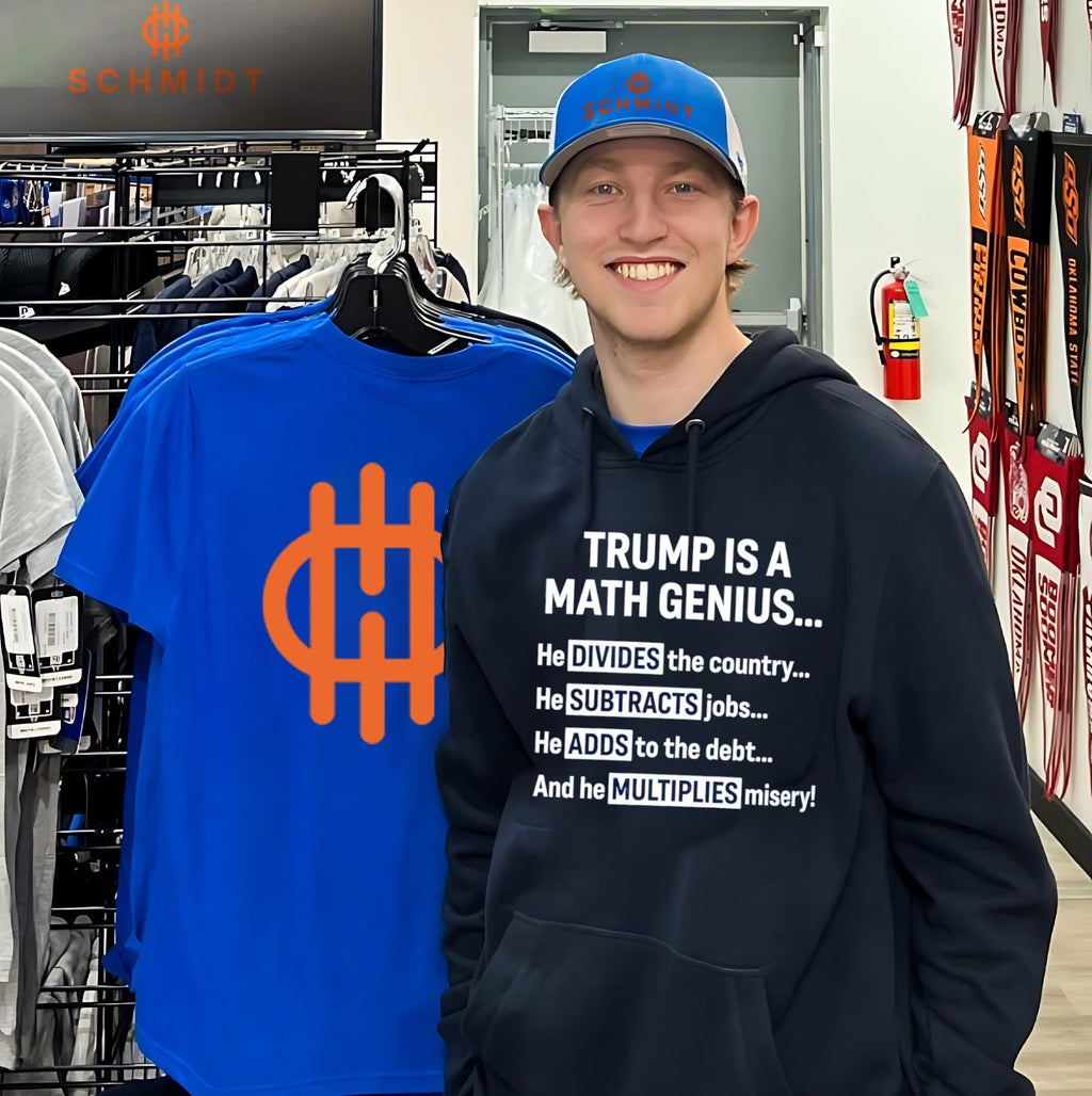 Trump Is a Math Genius Divides Subtracts Adds and Multiplies Misery shirt Unisex