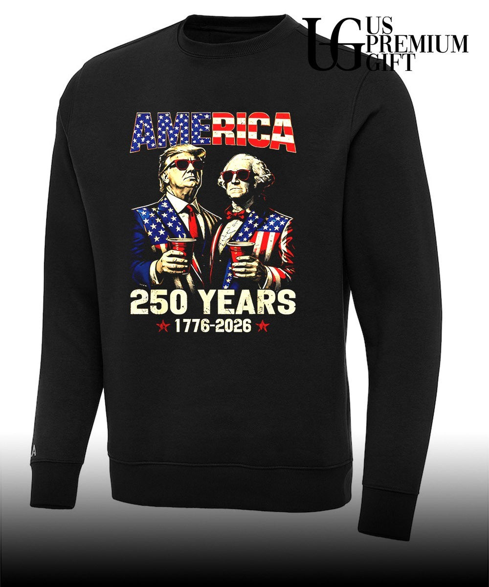 Trump and Washington America 250th USA Anniversary 2026 shirt Unisex