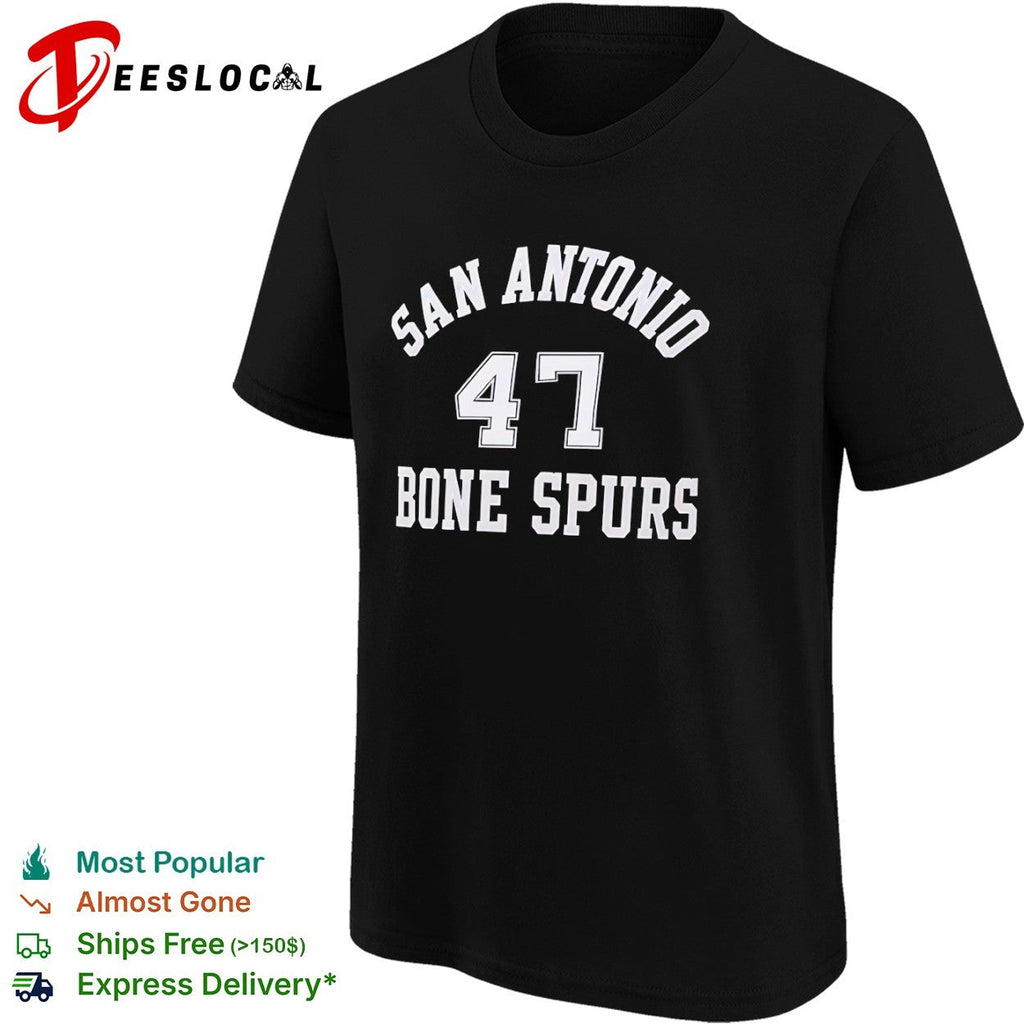 Trump wearing San Antonio 47 Bone Spurs shirt Unisex