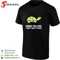 Turtle walking sorry I’m late I didn’t want to come shirt Unisex
