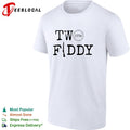 Two fiddy 1776 rifle typography patriotic shirt Unisex