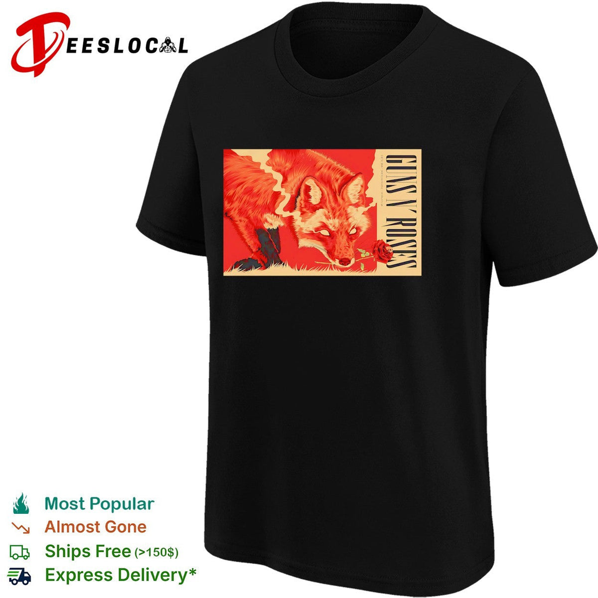 Two foxes dramatic confrontation concert framed poster art shirt Unisex