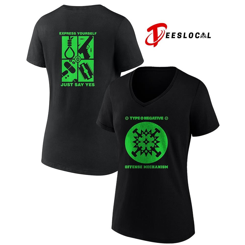 Type o negative offense mechanism express yourself just say yes graphic shirt Unisex
