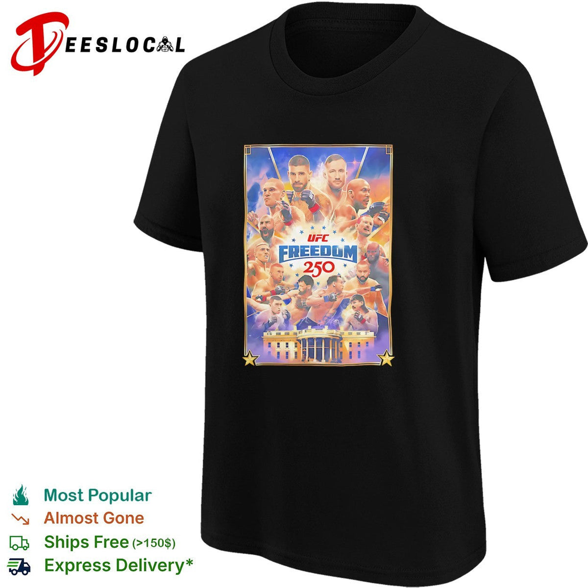 UFC White House freedom 250 shirt Unisex