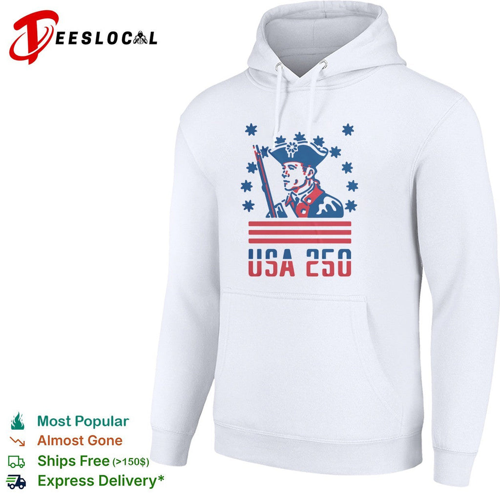 USA 250 Revolutionary War Soldier Continental Army American Independence Day shirt Unisex