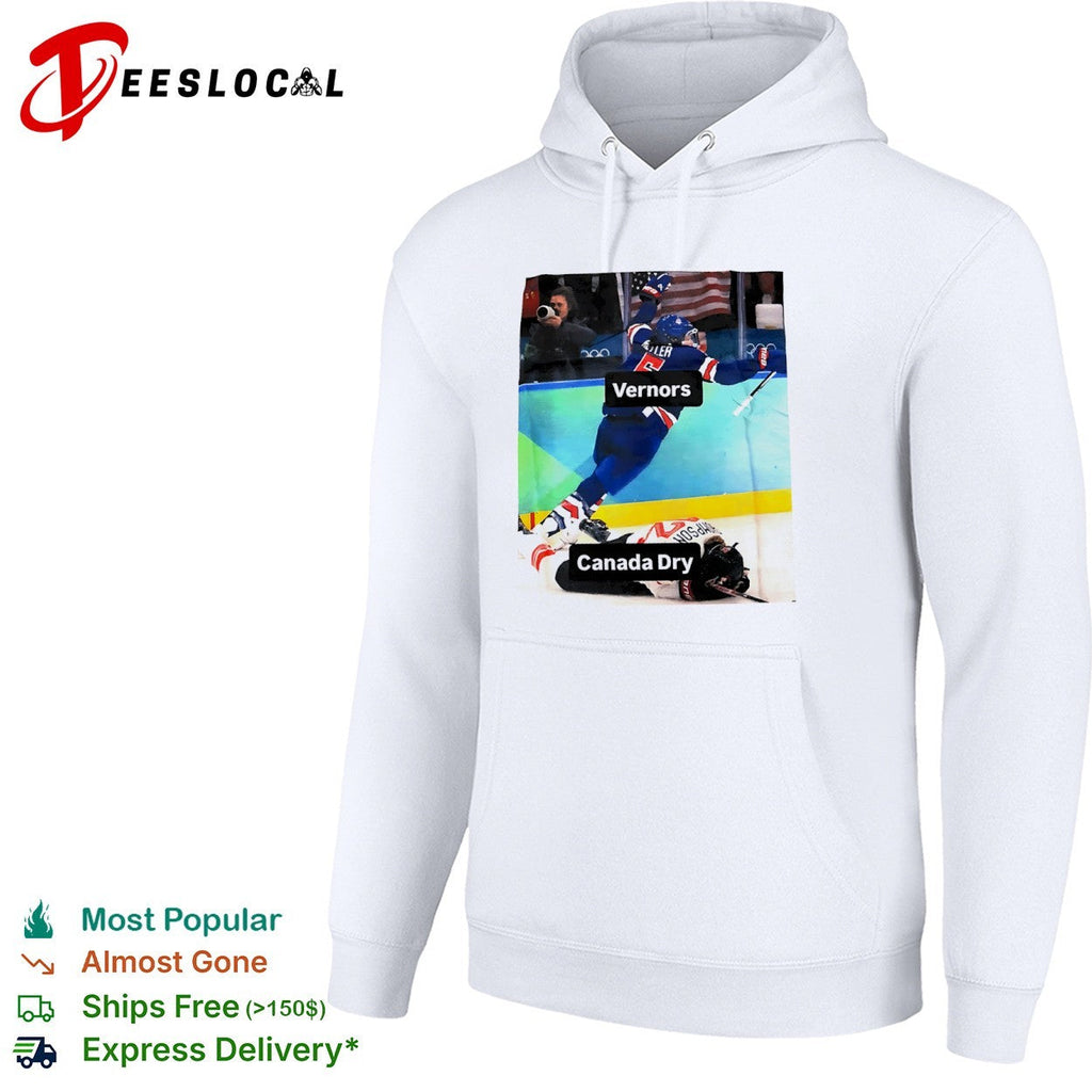 USA Keller Canada Thompson ginger ale meme hockey tackle Vernors Canada Dry shirt Unisex