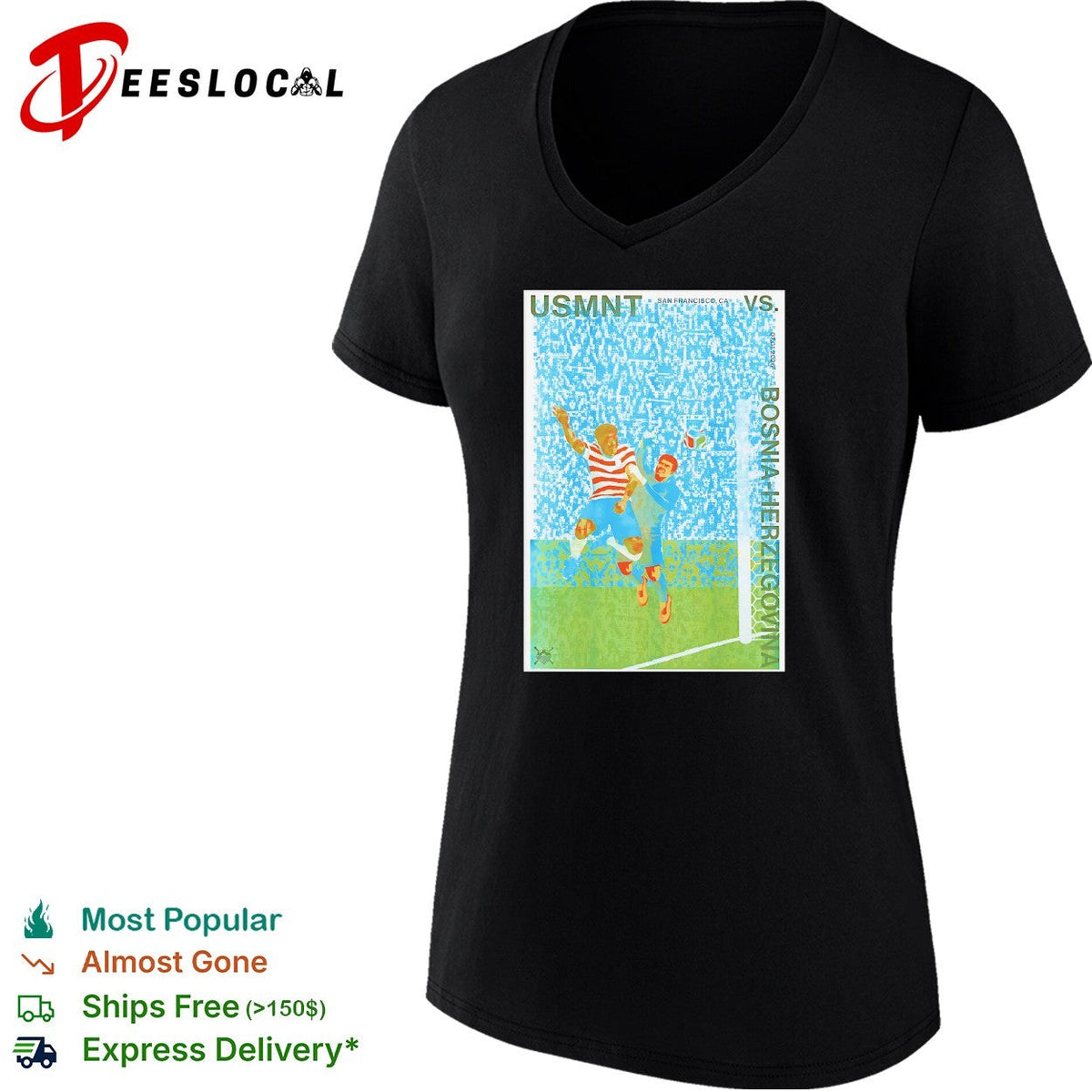 USMNT vs Bosnia Herzegovina soccer match shirt Unisex