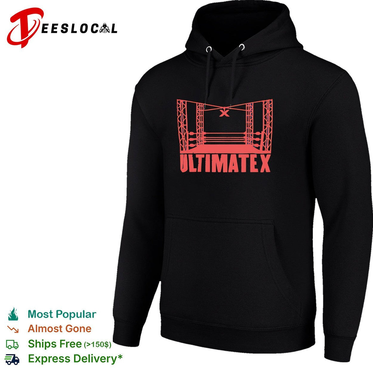 Ultimate X wrestling ring silhouette shirt Unisex