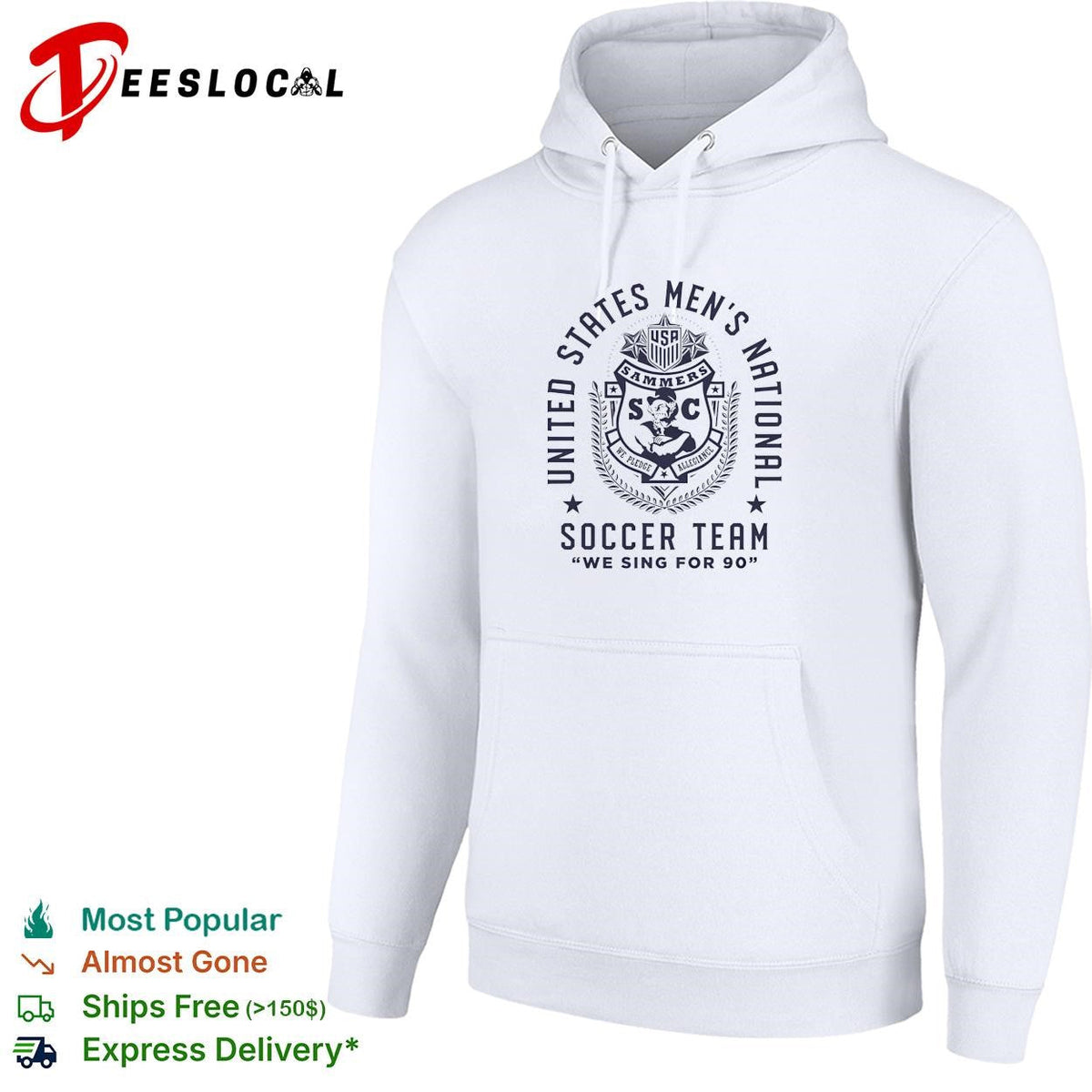 United States Men’s National Soccer Team Sammers we sing for 90 shirt Unisex