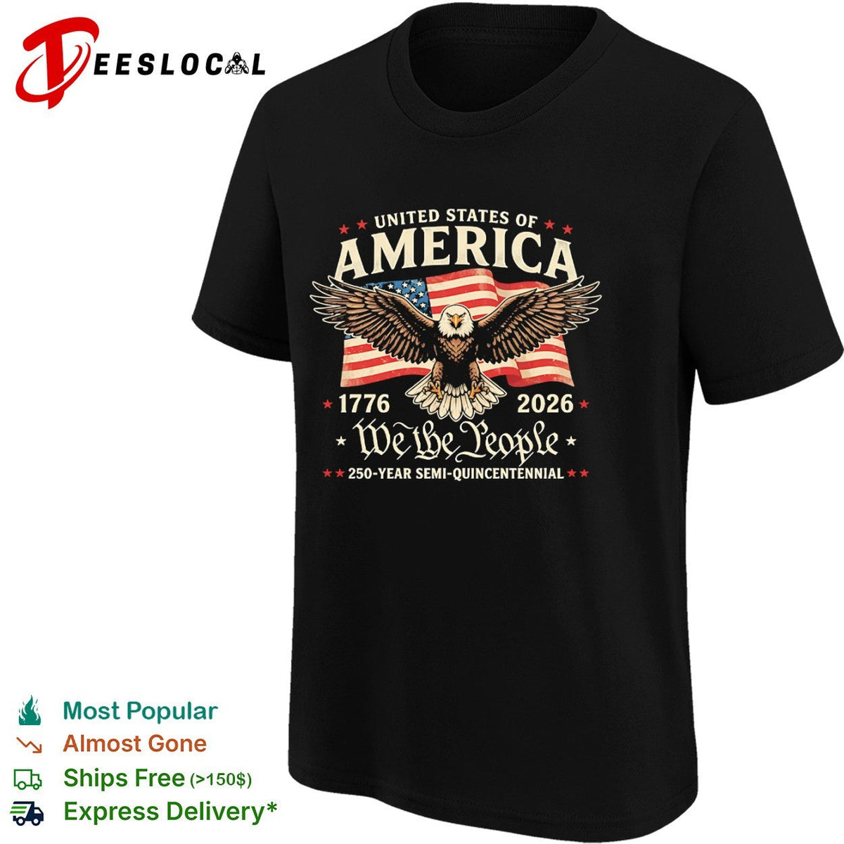 United States of America 1776 2026 We the People 250 Year Semi Quincentennial shirt Unisex