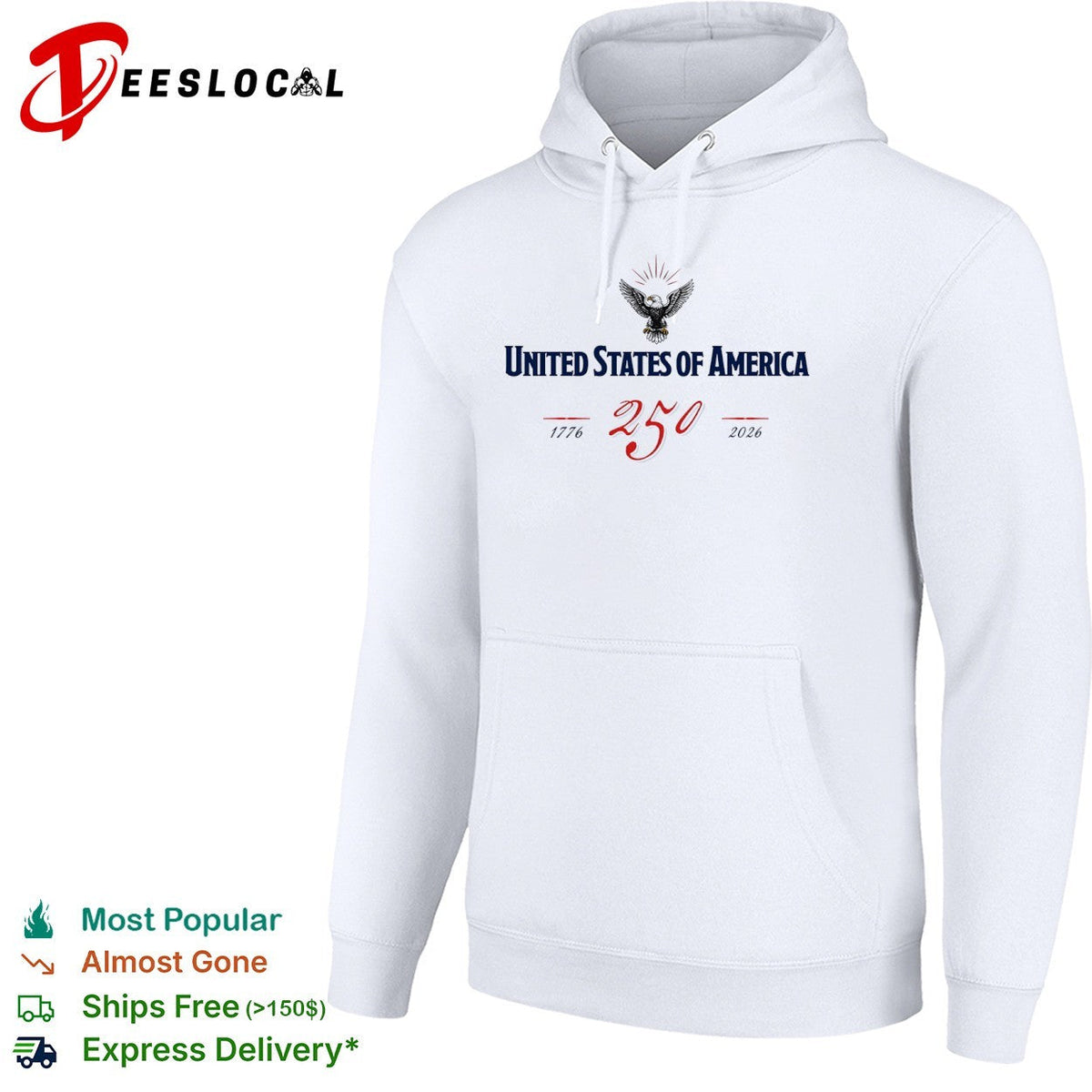 United States of America 250 1776 2026 Eagle Logo Anniversary Commemorative shirt Unisex