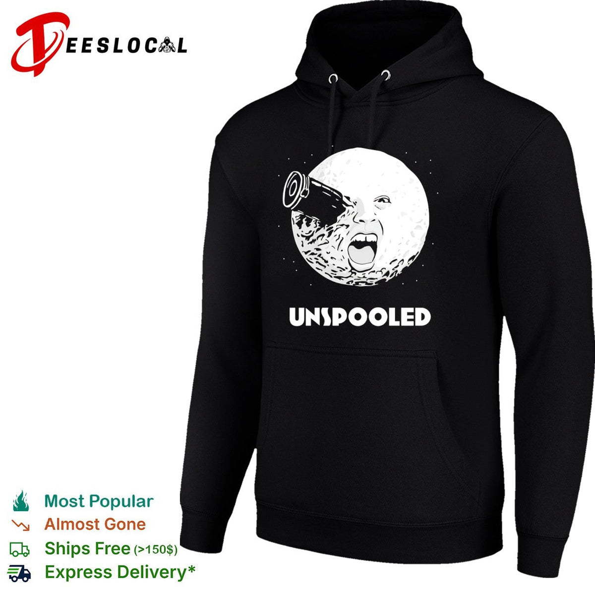 Unspooled A Trip to the Moon Georges Melies Iconic Cinema Film Movie Parody shirt Unisex