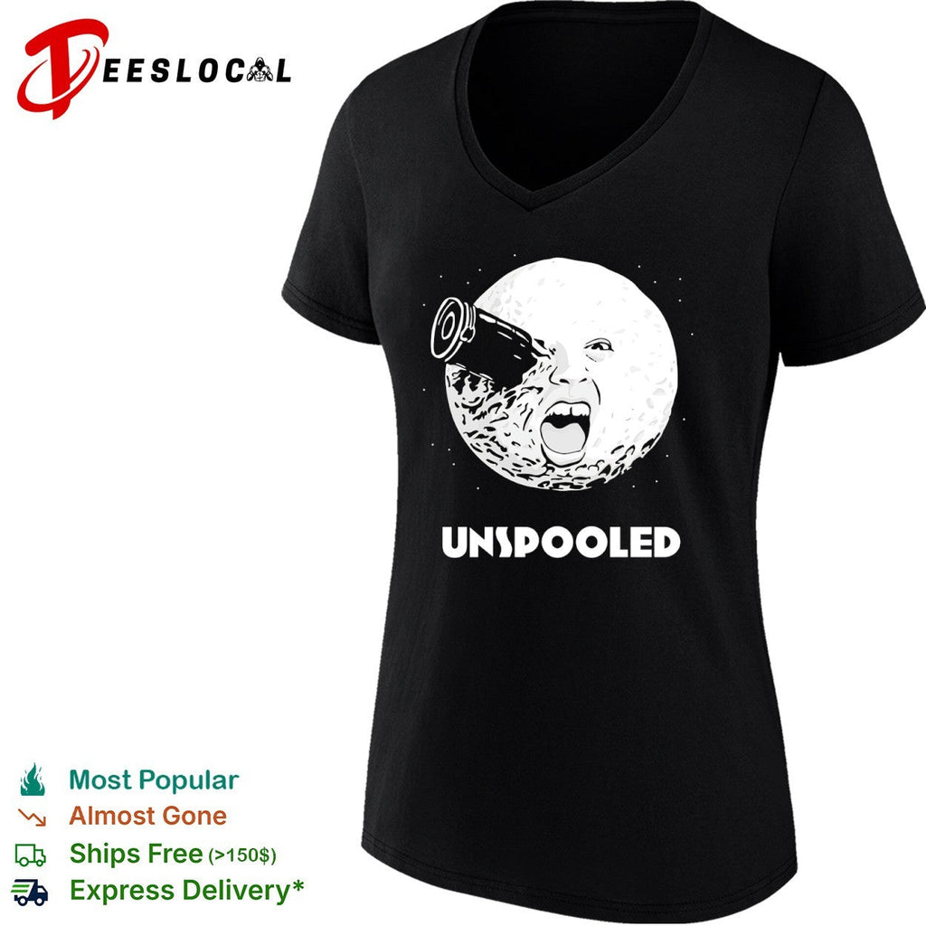 Unspooled A Trip to the Moon Georges Melies Iconic Cinema Film Movie Parody shirt Unisex