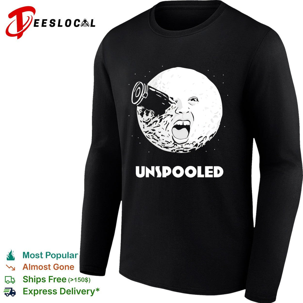 Unspooled A Trip to the Moon Georges Melies Iconic Cinema Film Movie Parody shirt Unisex