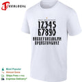 Uruguay World Cup 2026 Font Alphabet Numbers Letters Custom Jersey Sports Shirt Unisex